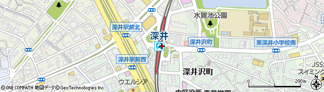 大阪府堺市中区周辺の地図