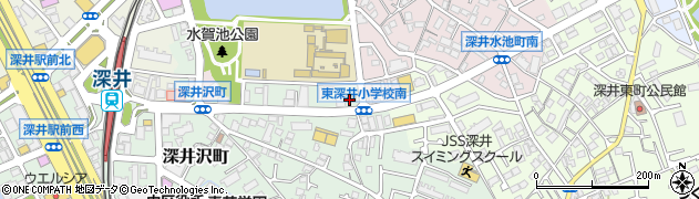 セブンイレブン堺深井沢町店周辺の地図