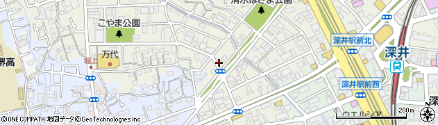 大阪府堺市中区深井清水町3448周辺の地図