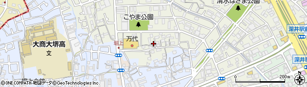 大阪府堺市中区深井清水町2219周辺の地図