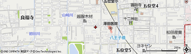 香芝五位堂郵便局 ＡＴＭ周辺の地図