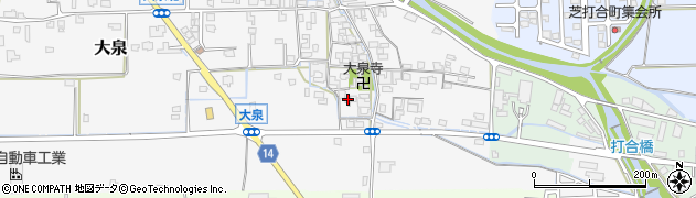 奈良県桜井市大泉215周辺の地図