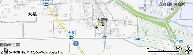 奈良県桜井市大泉217周辺の地図