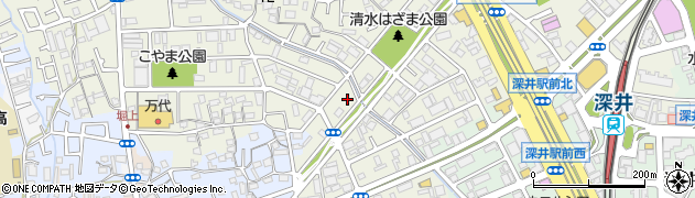 大阪府堺市中区深井清水町3444周辺の地図