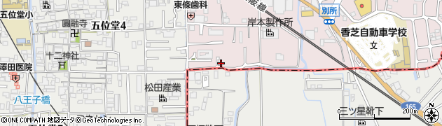 奈良県香芝市瓦口2周辺の地図