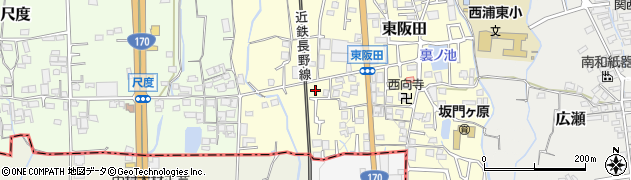 大阪府羽曳野市東阪田222周辺の地図