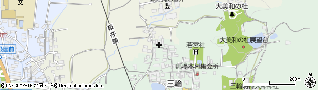 奈良県桜井市三輪195周辺の地図