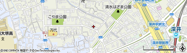大阪府堺市中区深井清水町3392周辺の地図