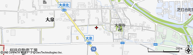 奈良県桜井市大泉191周辺の地図