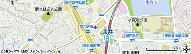 ファミリーマート泉北深井駅西店周辺の地図