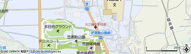 大三輪中学校前周辺の地図