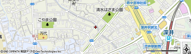 大阪府堺市中区深井清水町3436周辺の地図