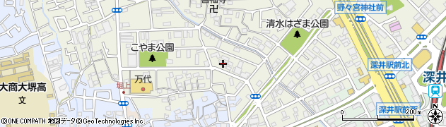 大阪府堺市中区深井清水町3389周辺の地図