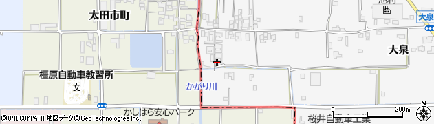 奈良県桜井市大泉446周辺の地図