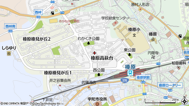 〒633-0254 奈良県宇陀市榛原高萩台の地図