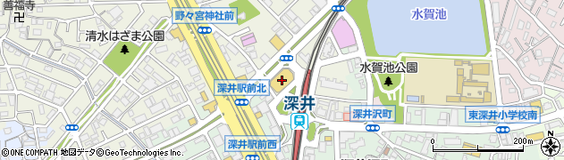 グルメシティ深井駅前店周辺の地図