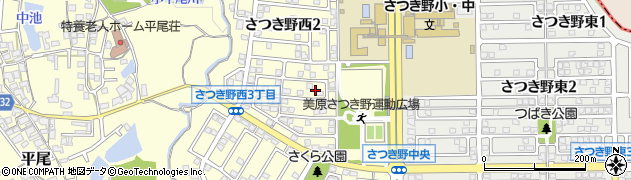 大阪府堺市美原区さつき野西周辺の地図