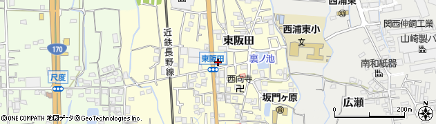 大阪府羽曳野市東阪田190周辺の地図