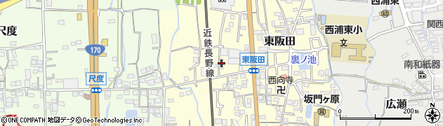 大阪府羽曳野市東阪田196周辺の地図