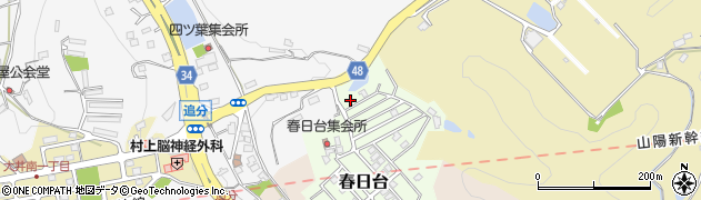 岡山県笠岡市春日台374周辺の地図