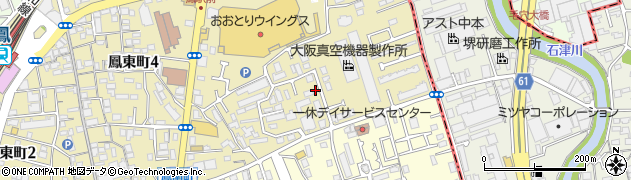 鳳東町すいらん広場周辺の地図