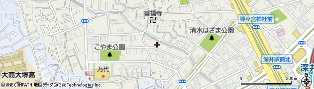 大阪府堺市中区深井清水町3404周辺の地図