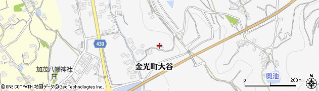 岡山県浅口市金光町大谷799周辺の地図