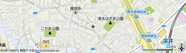 大阪府堺市中区深井清水町3645周辺の地図