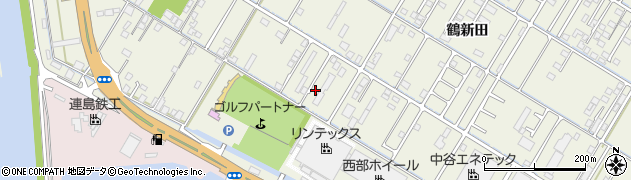 岡山県倉敷市連島町鶴新田2596周辺の地図