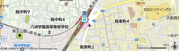 魚民 鳳東口駅前店周辺の地図