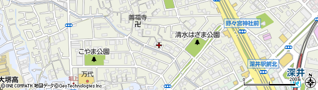 大阪府堺市中区深井清水町3640周辺の地図