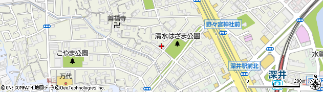 大阪府堺市中区深井清水町3651周辺の地図