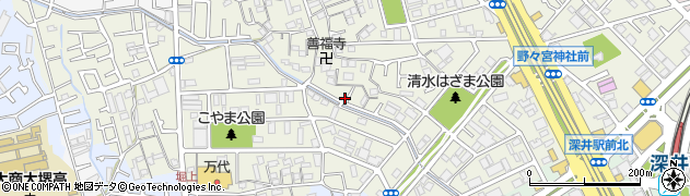 大阪府堺市中区深井清水町3621周辺の地図