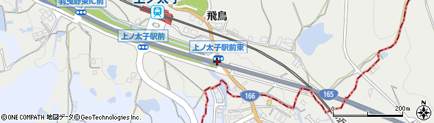 上ノ太子駅前東周辺の地図