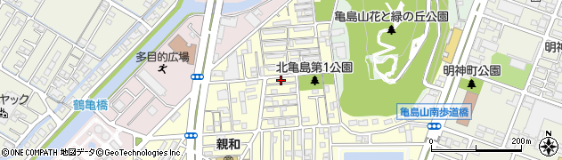 岡山県倉敷市水島北亀島町周辺の地図