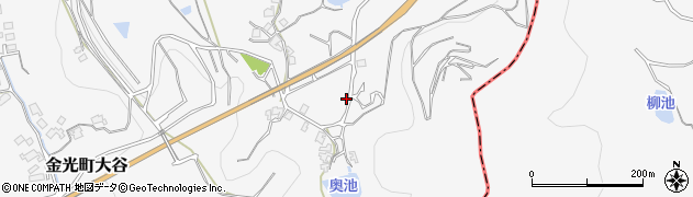 岡山県浅口市金光町大谷2119周辺の地図