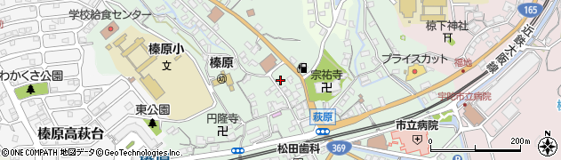 奈良県宇陀市榛原萩原2608周辺の地図