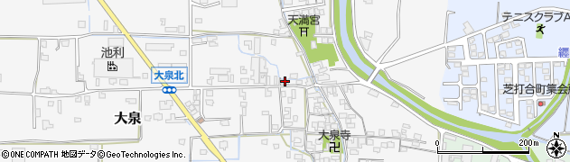 奈良県桜井市大泉587周辺の地図