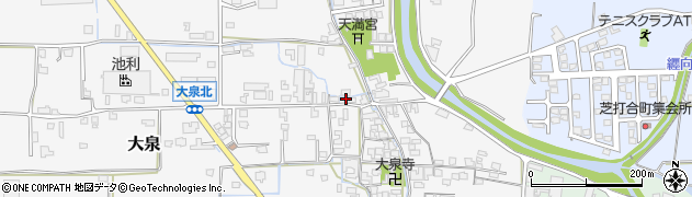 奈良県桜井市大泉588周辺の地図