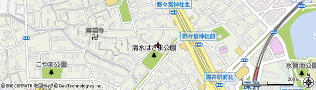 大阪府堺市中区深井清水町3743周辺の地図