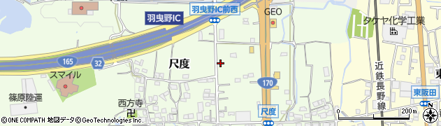大阪府羽曳野市尺度周辺の地図