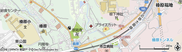 奈良県宇陀市榛原萩原2585周辺の地図
