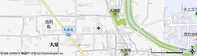 奈良県桜井市大泉584周辺の地図