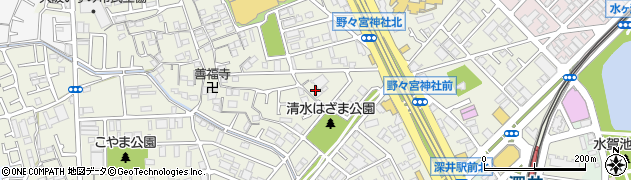 大阪府堺市中区深井清水町3673周辺の地図