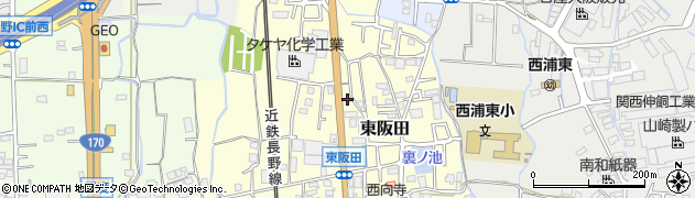 大阪府羽曳野市東阪田109周辺の地図