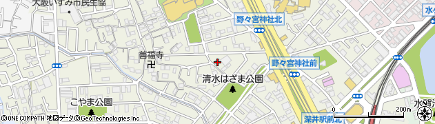 大阪府堺市中区深井清水町3676周辺の地図