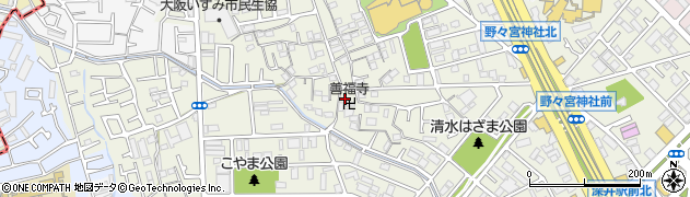 大阪府堺市中区深井清水町1741周辺の地図
