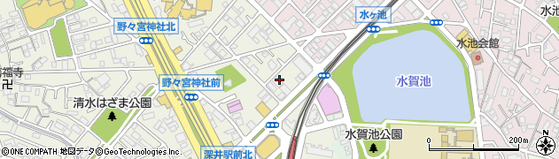 大阪府堺市中区深井清水町3970周辺の地図