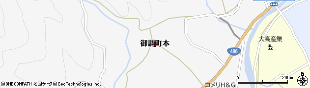 広島県尾道市御調町本周辺の地図
