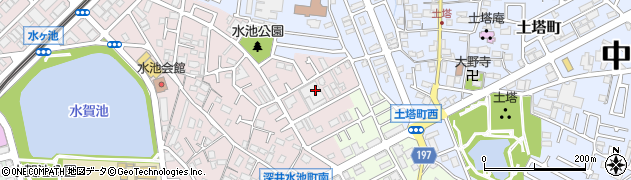 食品館アプロ　堺水池店周辺の地図